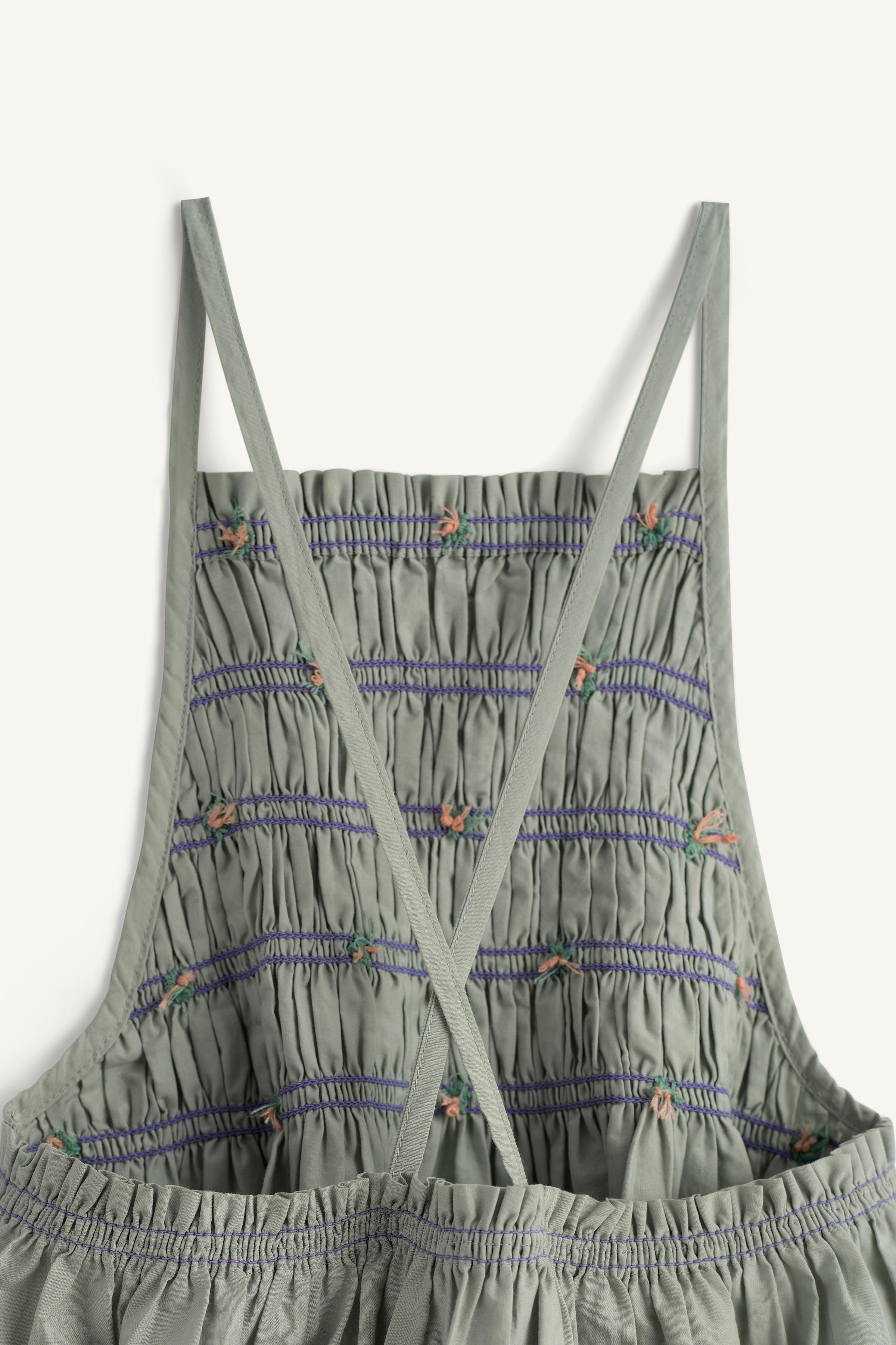 LIMITED EDITION EMBROIDERED FLORAL PINAFORE DRESS